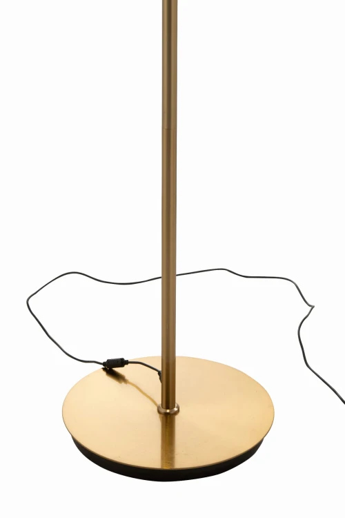 lampa podłogowa amber dome brown glass j-line