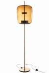 lampa podłogowa amber dome brown glass j-line
