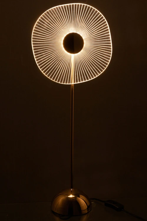 lampa stołowa kwiat złota duża j-line