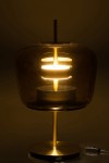 lampa stołowa brown glass j-line