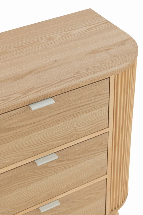 szafka round z drewna sosnowego z szufladami j-line