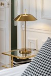 lampa stołowa aurelia gold z metalu j-line