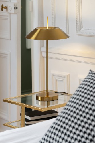 lampa stołowa aurelia gold z metalu j-line