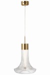 lampa sufitowa flora ledowa ze szkła transparentnego j-line