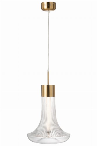 lampa sufitowa flora ledowa ze szkła transparentnego j-line