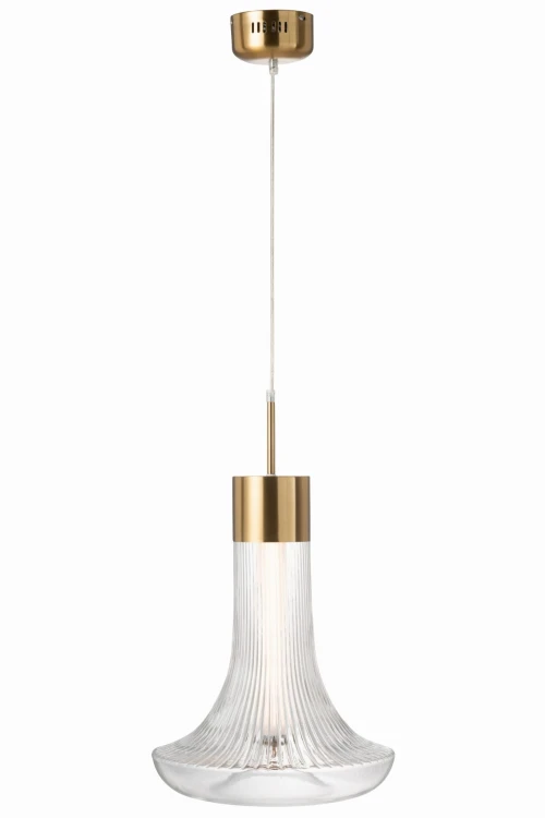 lampa sufitowa flora ledowa ze szkła transparentnego j-line