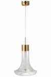 lampa sufitowa flora ledowa ze szkła transparentnego j-line