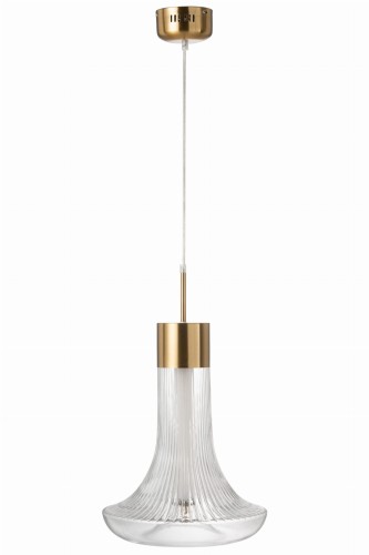lampa sufitowa flora ledowa ze szkła transparentnego j-line