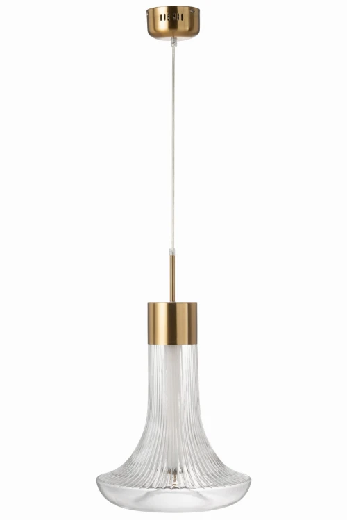 lampa sufitowa flora ledowa ze szkła transparentnego j-line