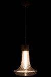 lampa sufitowa flora ledowa ze szkła transparentnego j-line