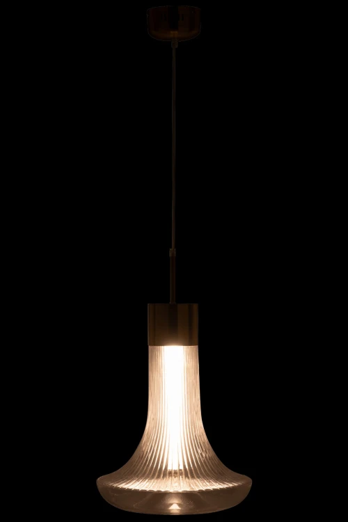 lampa sufitowa flora ledowa ze szkła transparentnego j-line