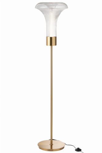 lampa podłogowa flora led gold glass j-line