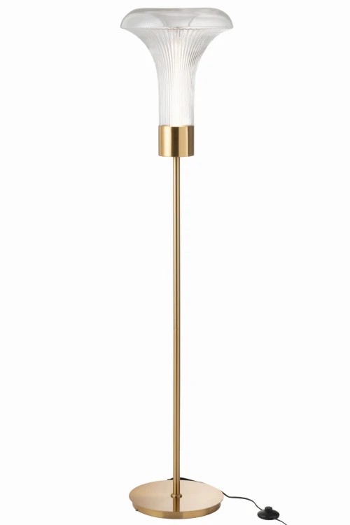 lampa podłogowa flora led gold glass j-line
