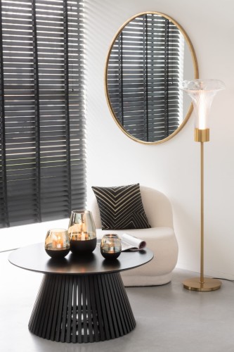 lampa podłogowa flora led gold glass j-line