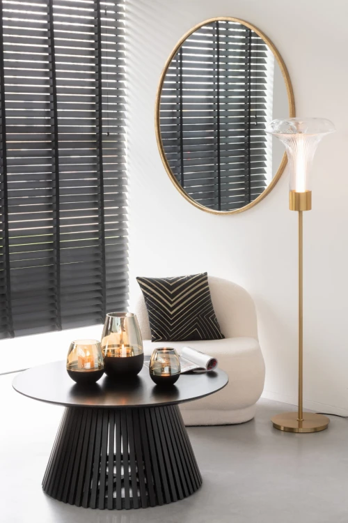lampa podłogowa flora led gold glass j-line