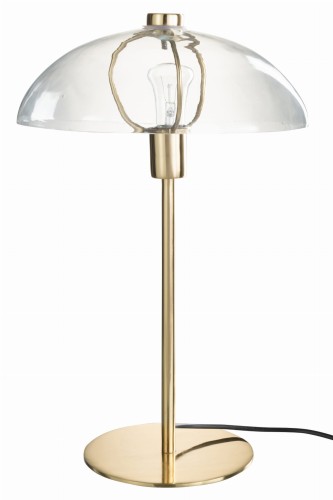 lampa stołowa jeff metal szkło gold j-line