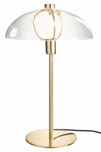 lampa stołowa jeff metal szkło gold j-line