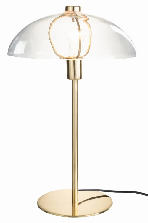 lampa stołowa jeff metal szkło gold j-line