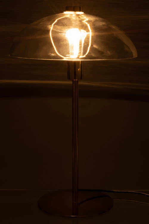 lampa stołowa jeff metal szkło gold j-line