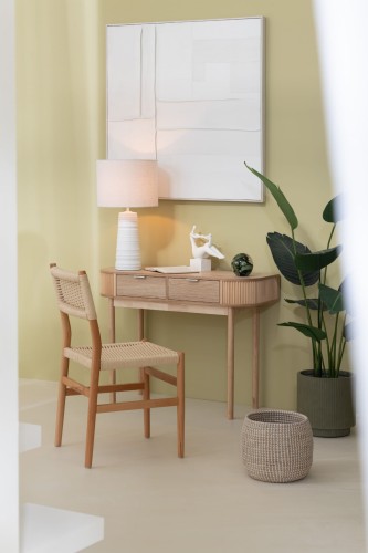 konsola minimalistyczna  round pine z drewna sosnowego j-line