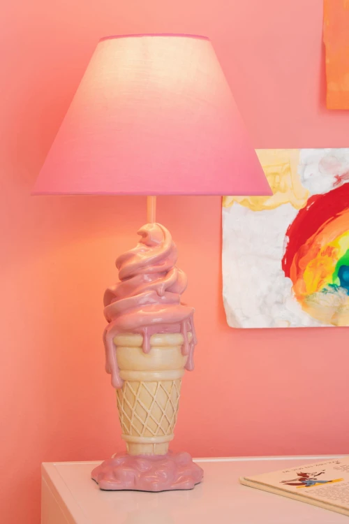 lampa stołowa ice cream różowa j-line