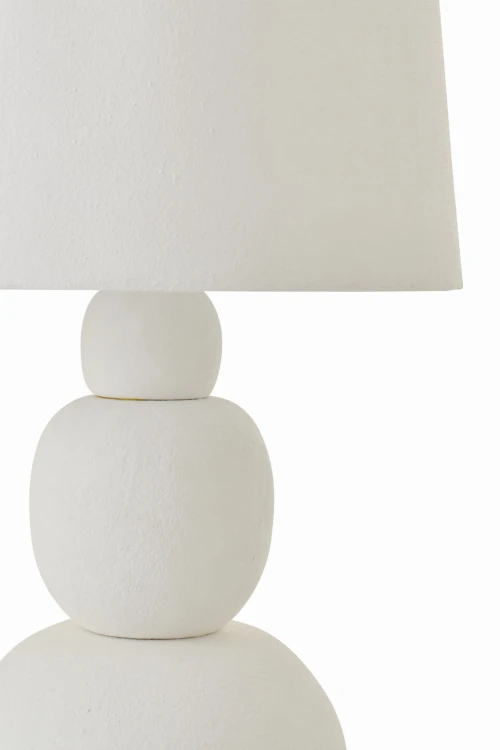 lampa stołowa biała w stylu japandi j-line