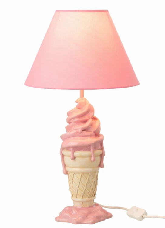 lampa stołowa ice cream różowa j-line