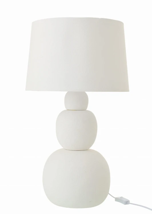 lampa stołowa biała w stylu japandi j-line