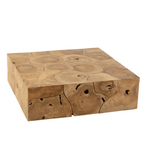 stolik kawowy puzzle kwadrat drewno tekowe j-line