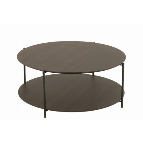 stolik kawowy loft dark brown mały j-line