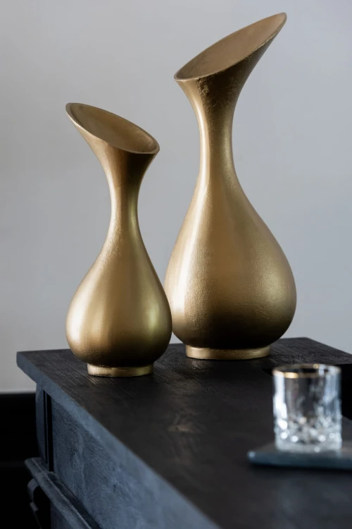 wazon olivia aluminium gold duży j-line