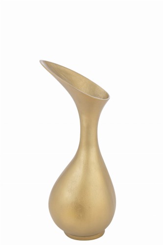 wazon olivia aluminium gold średni j-line