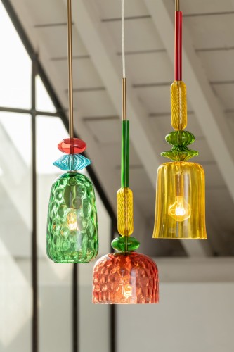 lampa sufitowa fiona szkło mix kolorów j-line