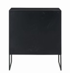 szafka z panelami z trzciny black natural j-line