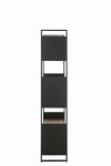 regał rustic wood metal black natural j-line