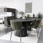 stół rozkładany osaka czarny dąb 120 cm house nordic