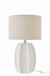 lampa stołowa ceramiczna biała j-line