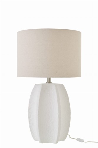 lampa stołowa ceramiczna biała j-line