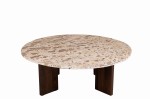 stolik kawowy mathilde  marble brown beige j-line