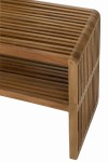konsole z drewna tekowego naturalne zestaw 2 j-line