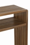 konsole z drewna tekowego naturalne zestaw 2 j-line