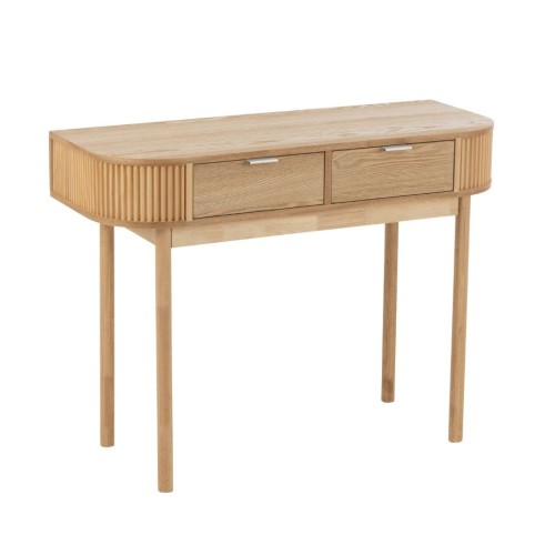 konsola minimalistyczna  round pine z drewna sosnowego j-line