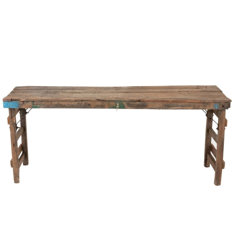 konsola vintage z drewna z recyklingu j-line
