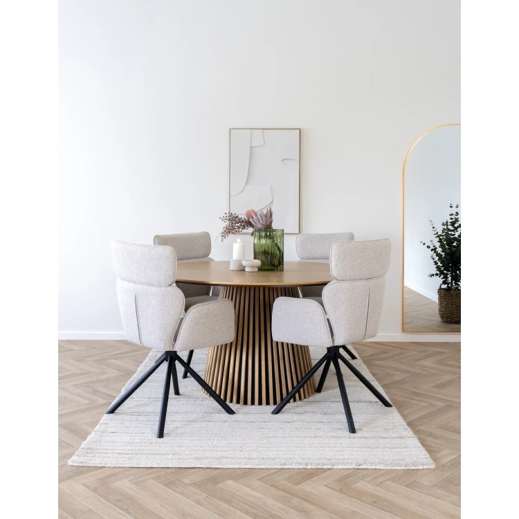 stół do jadalni osaka fornir dębowy 140 cm j-line