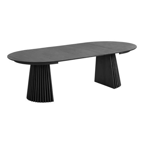 stół do jadalni rozkładany duży 120 cm do 240 cm czarny dąb house nordic