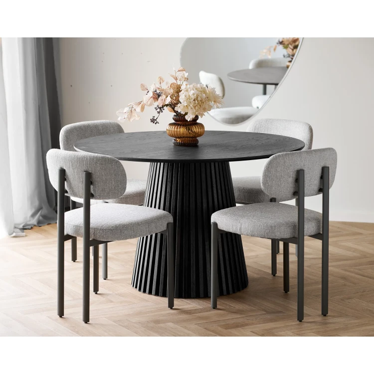 stół do jadalni osaka 120 cm czarny dąb house nordic