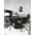 stół do jadalni osaka czarny dąb 140 cm house nordic