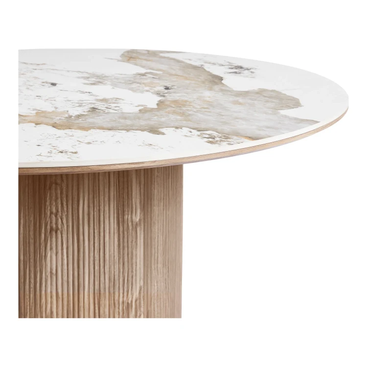 stół do jadalni athens ceramiczny blat biało-brązowy 140 cm house nordic