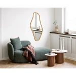 stolik boczny noli z ceramicznym blatem i drewnianą nogą house nordic