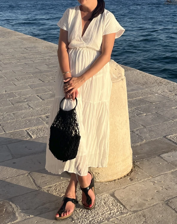 Pleciona torebka_czarna Madam Stoltz